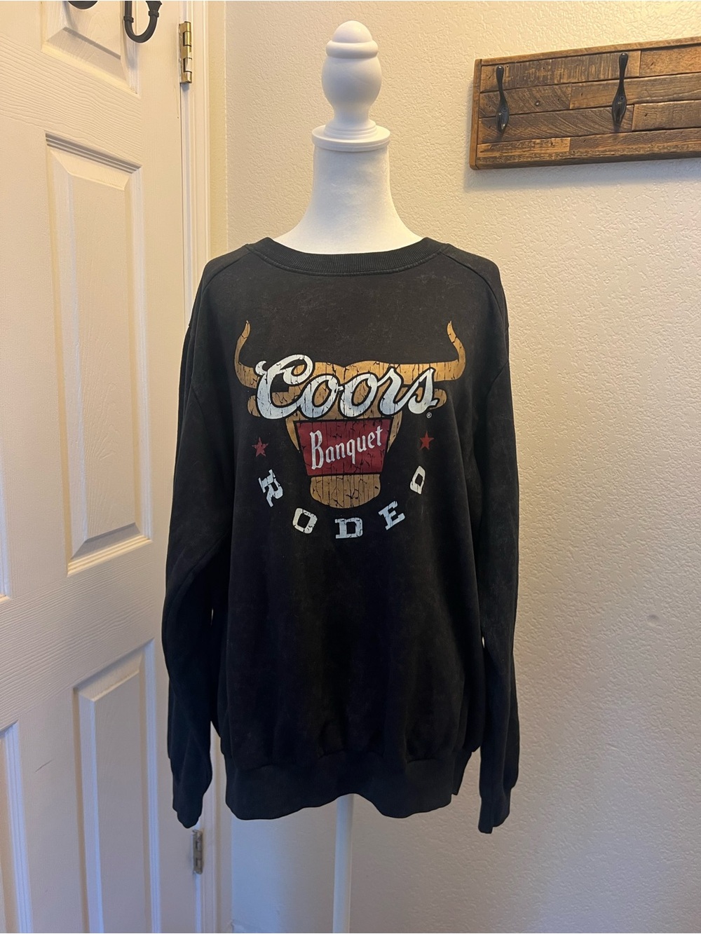 Coors Banquet Black Women’s Crew Neck Pullover Sweater